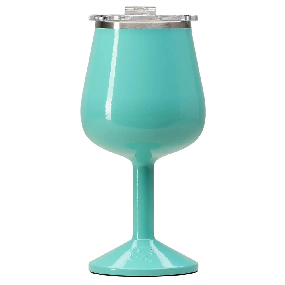 ORCA Vino Seafoam 15oz Insulated Stainless Steel Wine Cup w/ Lid Dishwasher Safe